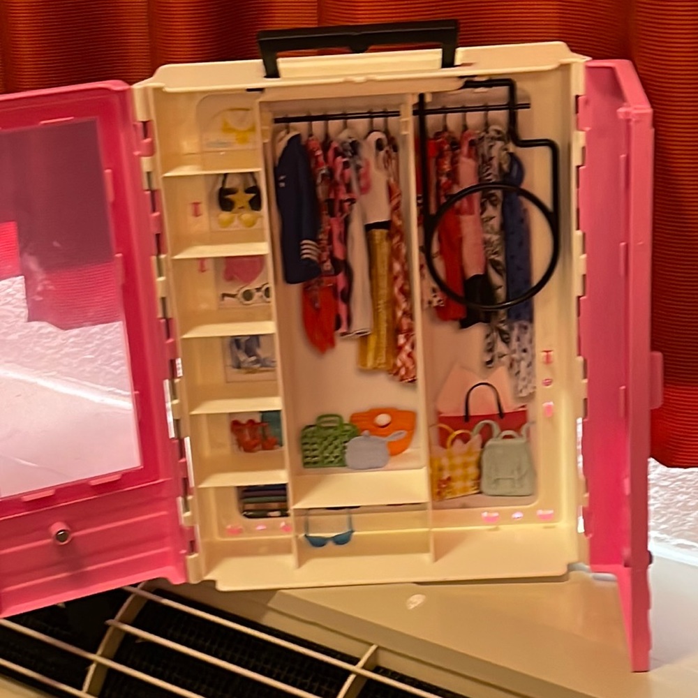 Barbie doll clothes closet